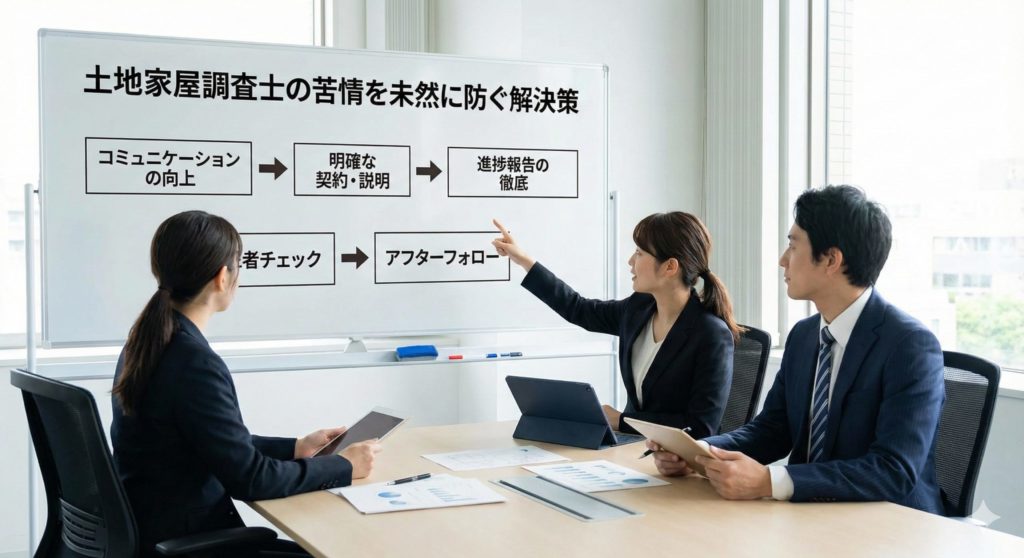 土地家屋調査士の苦情を未然に防ぐ解決策