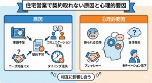 住宅営業で契約取れない原因と心理的要因