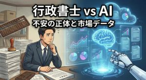 行政書士はAIでなくなる?不安の正体と市場データ