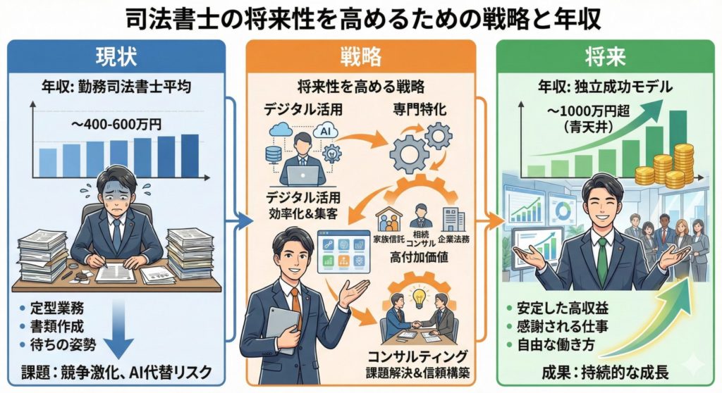 司法書士の将来性を高めるための戦略と年収