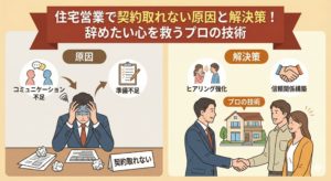 住宅営業で契約取れない状況を変える技術