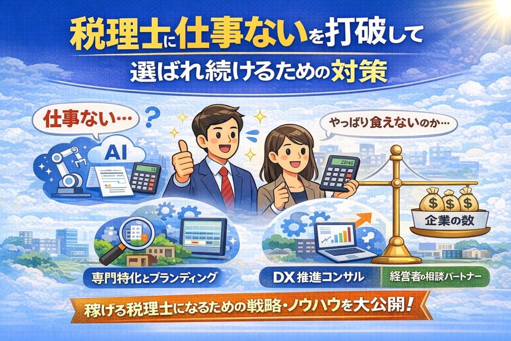 税理士 仕事ないを打破して選ばれ続けるための対策
