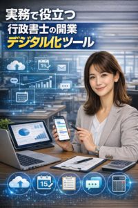 実務で役立つ行政書士の開業デジタル化ツール